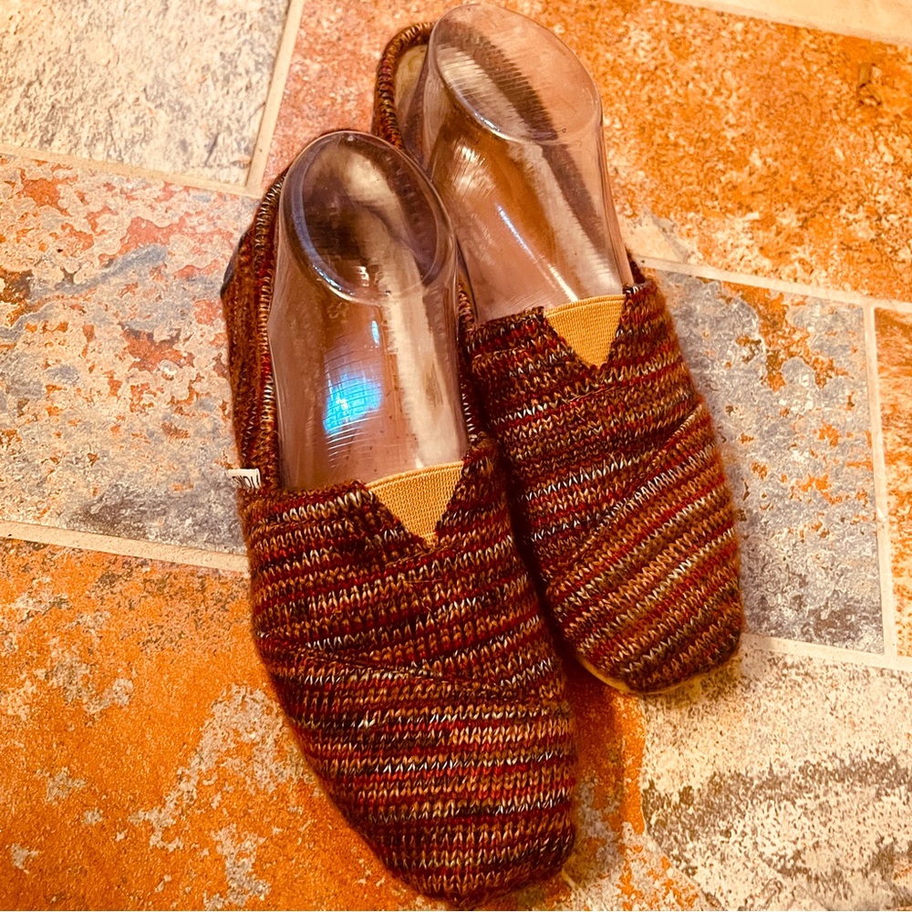 🥿 Tom’s Woolen, Striped - Fur Inside - Warm Comfy Flats!